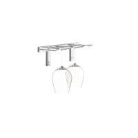 Hufsah Wall Mounted Wine Glass Rack by Rebrilliant