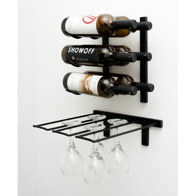 Kirshbaum Wall Mounted Wine Glass Rack by Rebrilliant