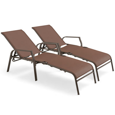 Jesley 63.5" Long Reclining Chaise Lounge Set by Winston Porter