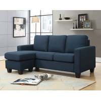Rickmansworth 78" Wide Reversible Sofa & Chaise with Ottoman by Winston Porter