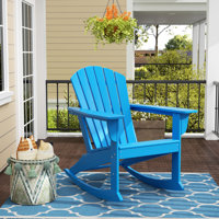 Alcide HDPE Rocking Adirondack Chair by Dovecove