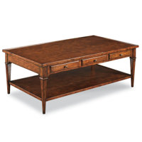 Marseille Solid + Manufactured Wood 4 Legs Coffee Table with Storage by Woodbridge Furniture