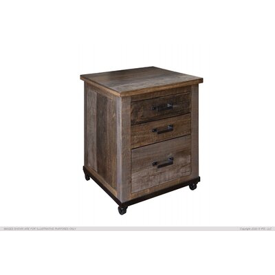 Sabetha 3-Drawer Mobile Vertical Filing Cabinet by Loon Peak