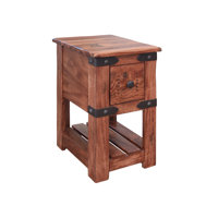 Belcherry Solid Wood End Table with Storage by 17 Stories