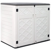 Decksplore 360 Gallons Resin Storage Cabinet With Floor And Double Doors by Decksplore