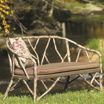 River Run Loveseat with Cushions by Woodard