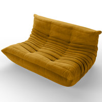 Armless 3-Seat Togo Three Seater Large Bean Bag Sofa by Trule