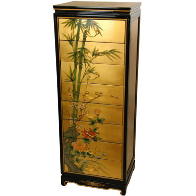 Maurice Solid Wood 8 - Drawer Accent Chest by World Menagerie