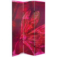 Molly 38.75" W x 71" H 3- Panel Bamboo/Rattan Folding Room Divider by World Menagerie
