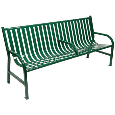 Slatted Metal Garden Bench by Witt