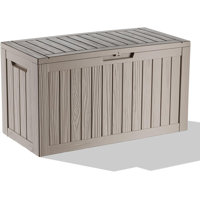 80 Gallon Deck Box, Outdoor Storage Box For Patio Furniture, Patio Cushions, Gardening Tools, Pool Supplies 480Lbs Weight Capacity,Waterproof Resin St by waveflower