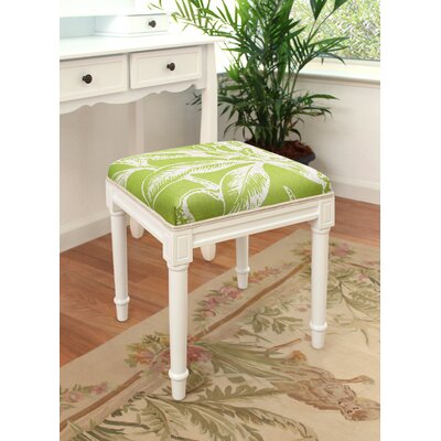 Ashford Solid Wood Vanity Stool by Bay Isle Home
