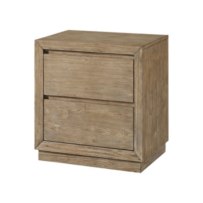 Albie 2-Drawer Pine Nightstand by Birch Lane