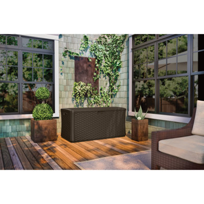 Suncast 134 Gallon Water Resistant Lockable Deck Box