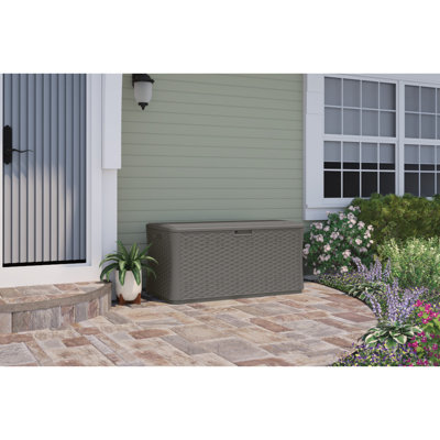 Suncast 134 Gallon Water Resistant Lockable Deck Box