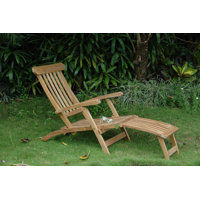Royal Reclining Teak Chaise Lounge