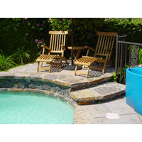 Royal Bahama Teak Lounge Chair with Table by Anderson Teak
