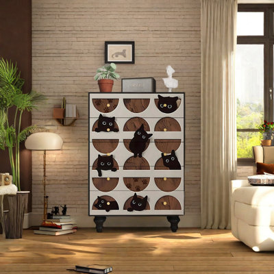 Modern Simple Solid Wood Porch Cabinet by Dream cabinet