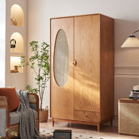 Wood Double Door Storage Cabinet With Drawers Accent Cabinet by Dream cabinet