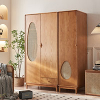 Wood Double Door Storage Cabinet With Drawers Accent Cabinet by Dream cabinet