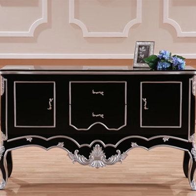 All solid wood neoclassical storage cabinet by Dream cabinet