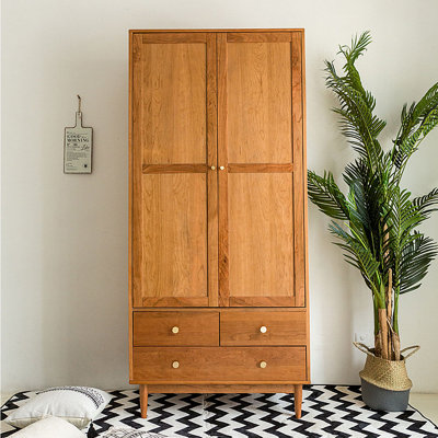 Simple Double Door Drawer Storage Armoire by Dream cabinet