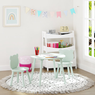 Cute Bear Kids Play/Activity Table And Chair Set by Martrigo