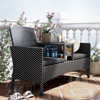 Tides Wicker Tete-a-Tete Bench by Red Barrel Studio
