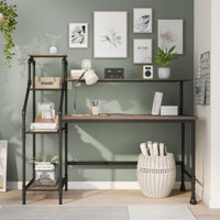 Reversible Antwonette Industrial Desk by Williston Forge