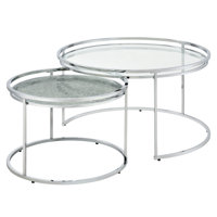 Autley 19.5" Height Glass Top Nesting Table by Brayden Studio