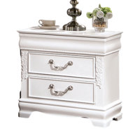 Milbern 24" Width Wood 2-Drawer Nightstand With USB by Rosdorf Park