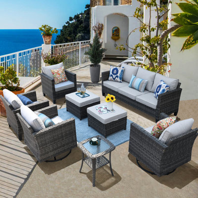 Ben 8 Piece Rattan Seating Group by XIZZI
