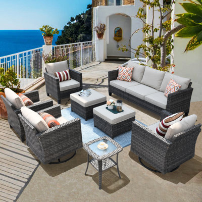 Ben 8 Piece Rattan Seating Group by XIZZI