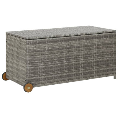 Water Resistant Poly Rattan Deck Box by Latitude Run