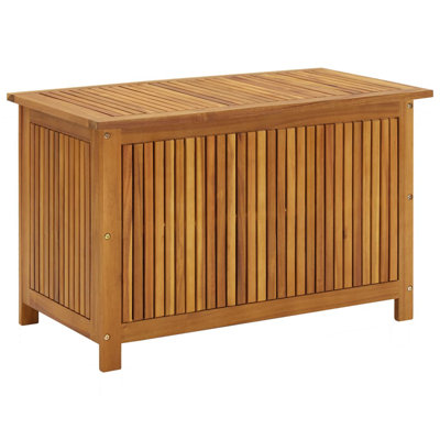 Dinkins vidaXL Outdoor Storage Box, Deck Box, Solid Acacia Wood by Rosecliff Heights