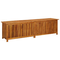 vidaXL Outdoor Storage Box, Deck Box, Solid Acacia Wood
