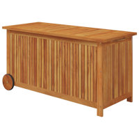 Water Resistant Acacia Solid Wood Deck Box in Brown by VidaXL