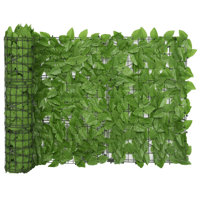 vidaXL Balcony Privacy Screen with Leaves Expandable Artificial Ivy Fence by VidaXL