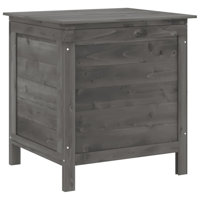 vidaXL Patio Storage Box with Lid for Outdoor Garden Furniture Solid Wood Fir by VidaXL