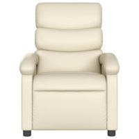 vidaXL Recliner Chair, Adjustable Backrest/ Footrest, Leather by VidaXL