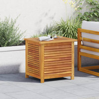 Water Resistant Acacia Solid Wood Deck Box in Brown