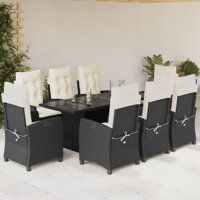 Vidaxl Patio Dining Set With Cushions Poly Rattan by VidaXL