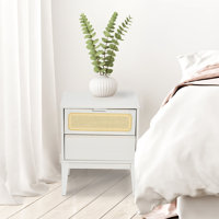 Kay 2 - Drawer Solid Wood Nightstand by Beachcrest Home