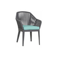 Olefin Rope Outdoor Dining Armchair with Sunbrella Cushion by Joss & Main