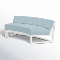 Camela 69" Wide Outdoor Loveseat  with Sunbrella Cushions by AllModern