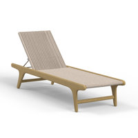 Sedona 80" Long Single Chaise with Cushions by Sunset West