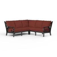 Monterey Left Hand Facing Patio Sectional with Sunbrella Cushions