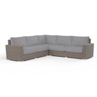 Coronado Patio Sectional with SunbCushions by Ebern Designs