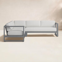 Georgie Patio Sectional with Sunbrella Cushions by Joss & Main