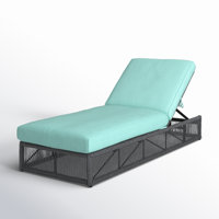 Zelie Reclining Chaise Lounge with Cushion by Joss & Main